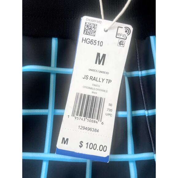 adidas Jeremy Scott Jogger Pants Mens Size Medium Black Grid Print Streetwear - Picture 4 of 4